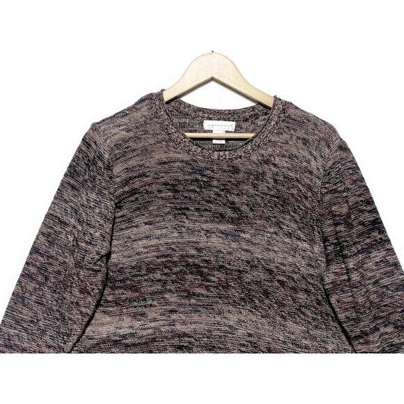 Christopher & Banks Pullover Top Women's Large 3/4 Sleeves Multicolor Purple - Picture 4 of 7